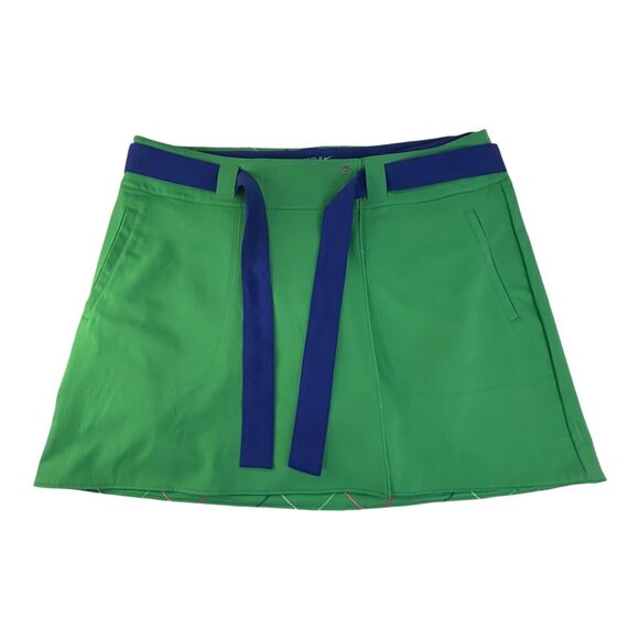 Nike Golf Skirt Short Combo Womens Size 14 Dri-Fit Tour Performance Green/Violet - Picture 16 of 16